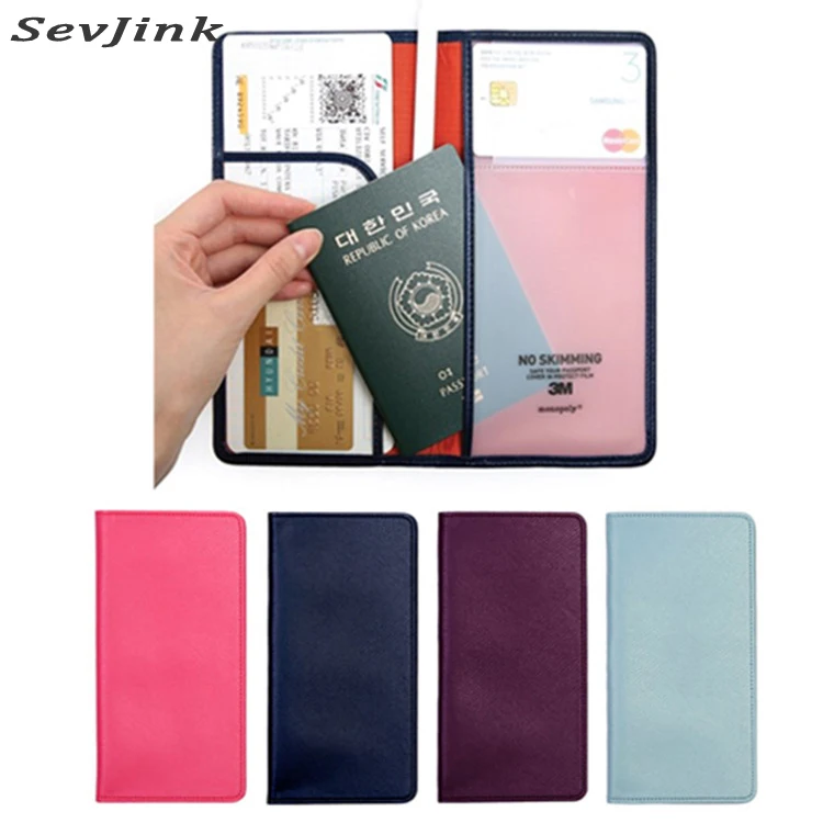 100 High Quality PU Leather Passport Cover Famous Brand Travel