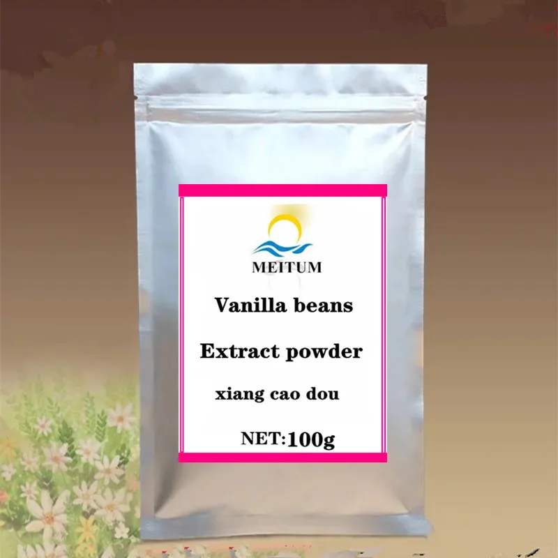 

Natural organic pure vanilla bean extract powder, vanilla bean extract powder, high quality, xiang cao dou ,free shipping