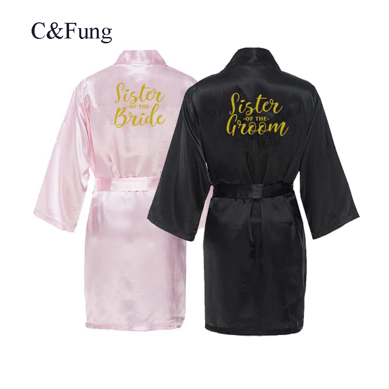 C&Fung personalised robes sister of the bride Bridal Party Robes sister ...