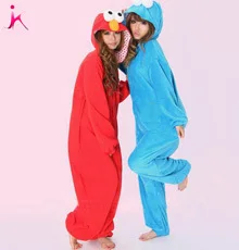 

New Adult Cookie Monster Pajamas Sleepsuit Sleepwear Pyjamas Unisex Onesie