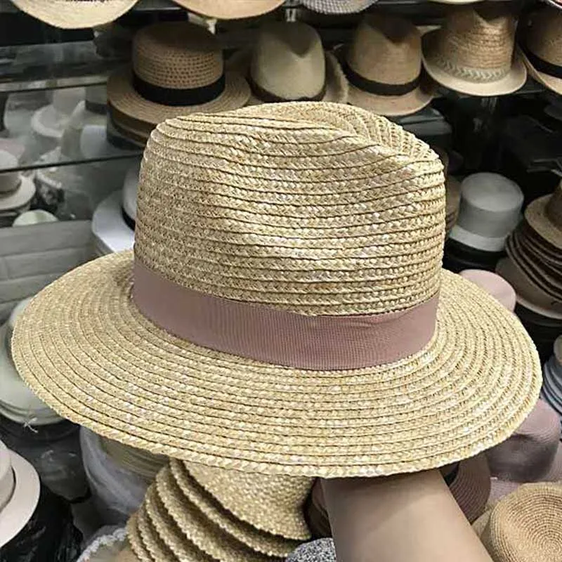 Мужская Beach Sun Hat UPF50 + Плетеная соломенная широкий джазования с полями Кепки для Для женщин Для мужчин Лето Fedora путешествия Кепки