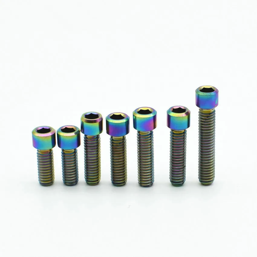 

1 Set Include 7pcs Titanium Bolt M4 x10/15/20mm for XT M785 Thumb Shifter H/L Adjust Column Head Hexagon Ti Screw Ti Fastener