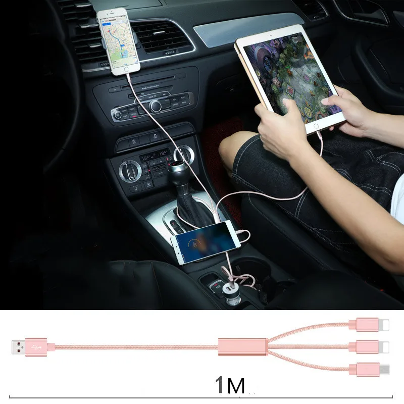 Быстрая зарядка USB Автомобильное зарядное устройство турбо двойной для