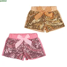 Одежда для малышей Обувь для девочек Обувь для мальчиков бантом Шорты для женщин Прекрасный Summer Infant детский праздничный костюм Искра блесток Шорты для женщин для маленьких Низ Трусики для женщин летние