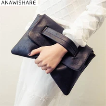 Anawisare, женские кожаные сумки, сумки-клатчи, черные сумки через плечо, сумки-мессенджеры, женские конверты, сумки для вечеринок