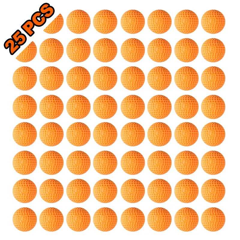 25pcs-orange 25 шт Nerf RivaCompatible пополнения Rival вытачки игрушечный пистолет пули для Rival Nerf игрушечный пистолет мяч Dart для Nerf соперника apollo Zeus пистолет - Цвет: 25pcs-orange