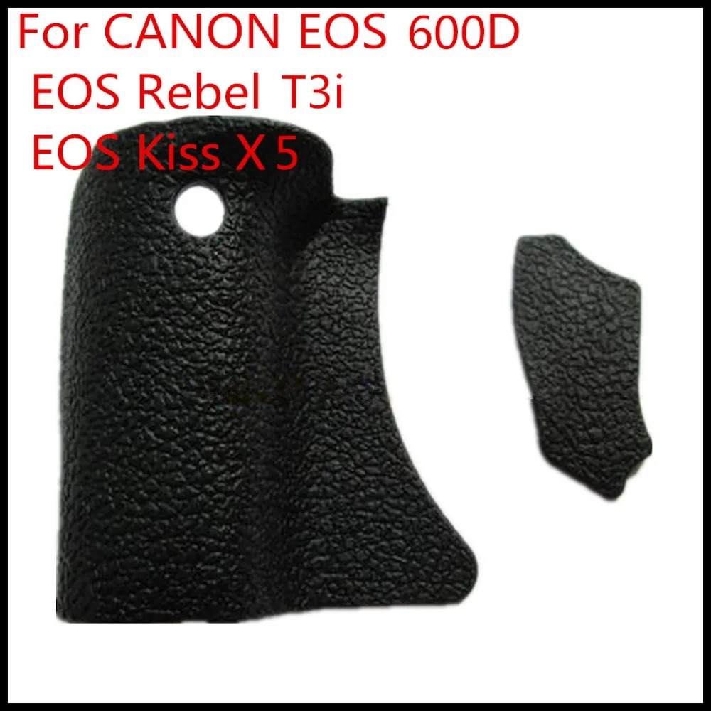 

NEW A Set of Rubber (Grip Rubber and Thumb Rubber) For EOS Canon 600D Rebel T3i Kiss x5 Camera Replacement Unit Repair Parts