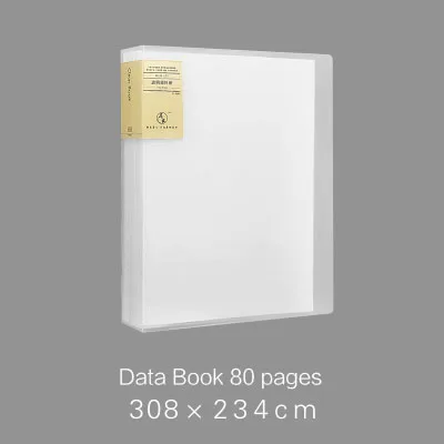 Muji стиль A4 простой файл мешок 100 страниц данных книга большой емкости папки файла канцелярские принадлежности - Цвет: T 80 pages