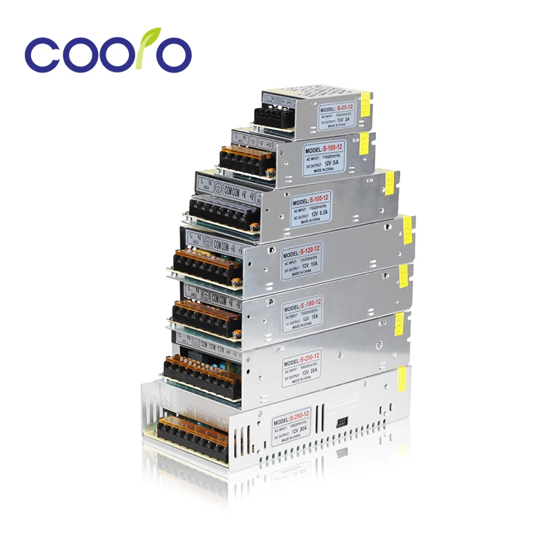 

LED Driver DC12V High Quality Lighting Transformers for LED Strip Power Supply 24W 60W 100W 120W 180W 240W 360W