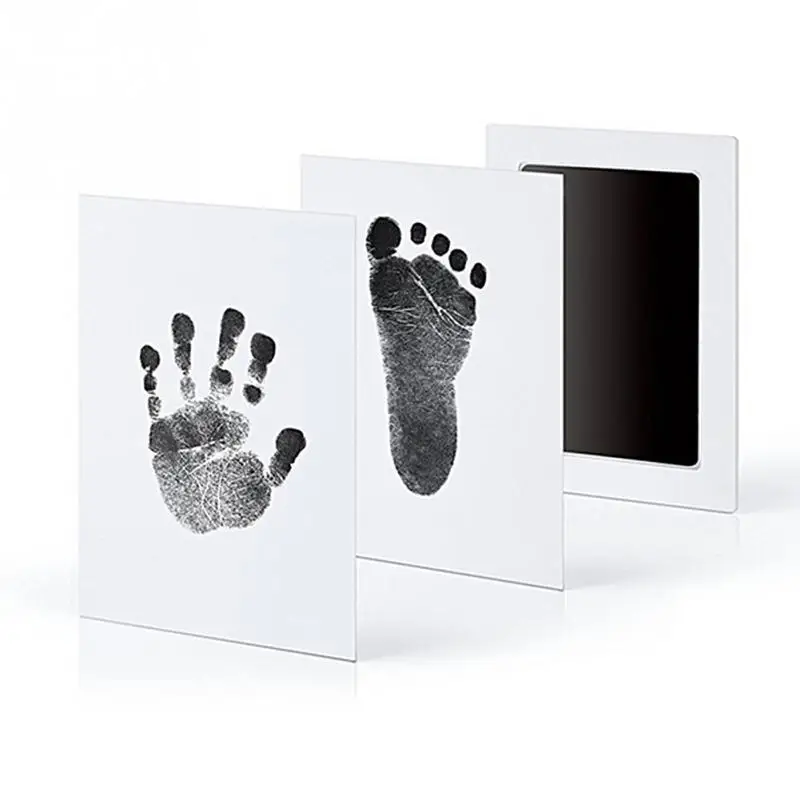 Отпечаток руки ребенка отпечаток ноги для новорожденных безопасный нетоксичный чистый сенсорный чернильный коврик для фотографий легко работать рука печать ног