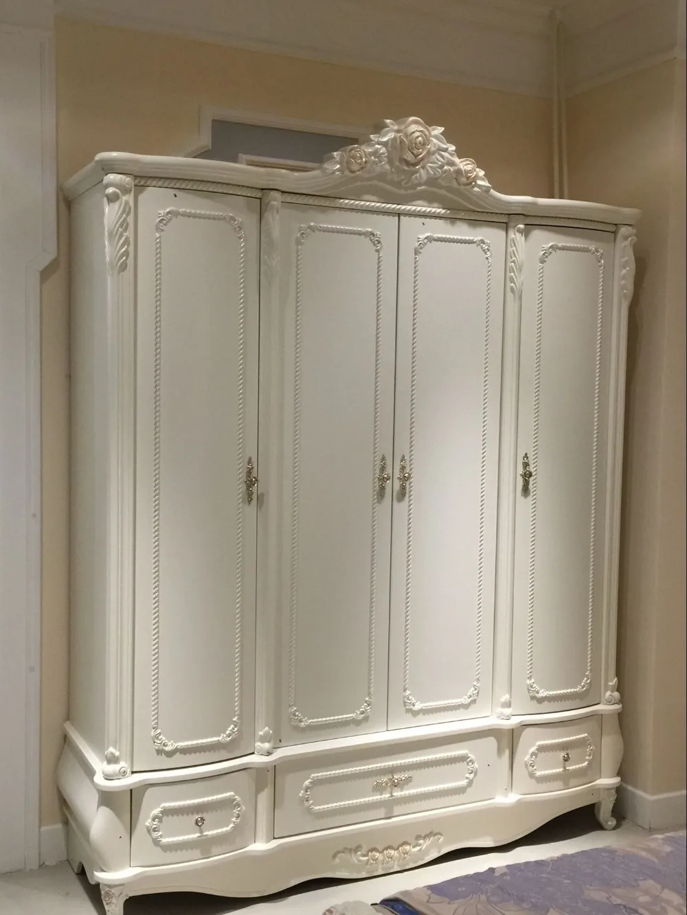 French style 4 door bedroom wardrobe 0409 8859in Wardrobes