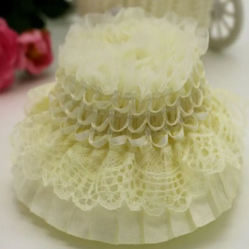 

Hot sale 8Colors Elastic Lace Decoration Lace Trim Wedding Decoratin Width 8cm 5Ms/lot