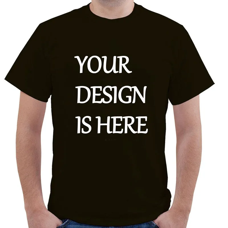 

Custom Logo Print Free T Shirt O Neck Adult Men Mens OEM Cotton Short Sleeve T-Shirt Custom Personalized Print Free Shipping