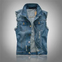 Multi Pocket Denim Vests Men Motorcycle Biker Jeans Vest Male Sleeveless Jean Jacket Gilet Chaleco Hombre Plus Size 4XL 5XL 6XL