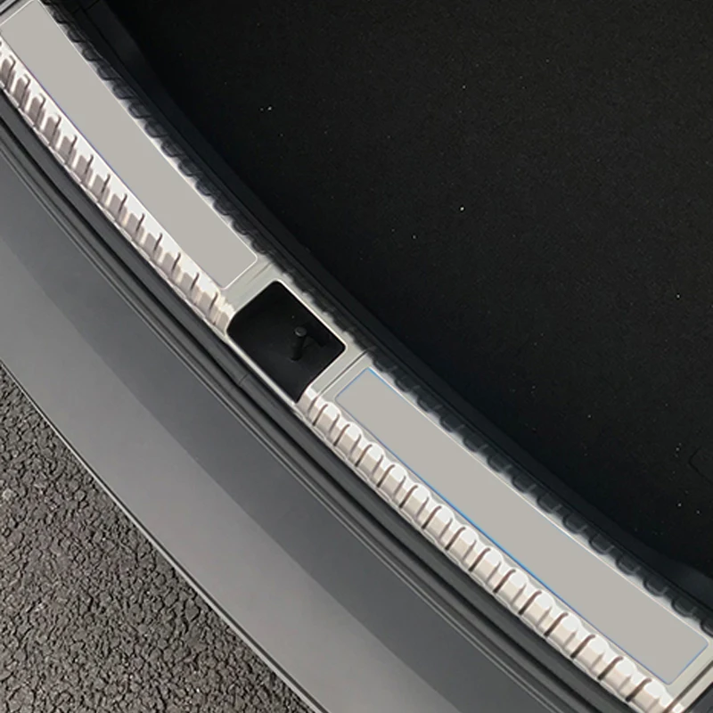 

Car Styling Rear Bumper Guard Sill Plate Protector Molding Trim Stainless Steel For Skoda Karoq 2017 2018