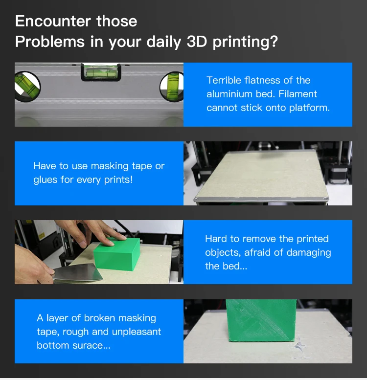 Anycubic Ultrabase 3d printer platform heat bed Build Surface Glass plate 214x214mm220x220mm for MK2 MK3 hot bed. (3)