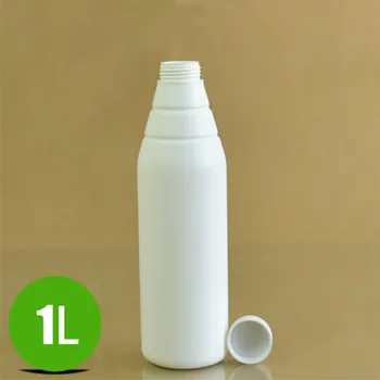 

1000ML Wholesale Round plastic container 50PCS/Carton Food Grade bottles with screw cap for Shampoo,lotion,Milk,Lotion