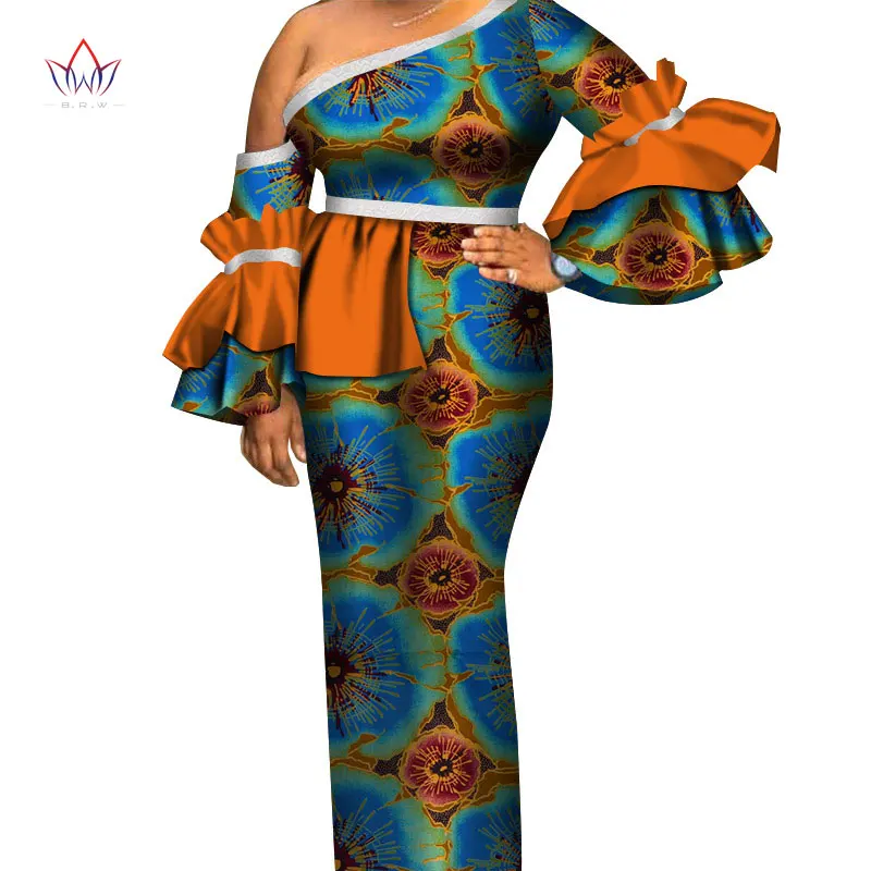 Vestidos африканские платья для женщин Дашики элегантное вечернее платье плюс размер Srapless традиционная африканская одежда WY4182 - Цвет: 17
