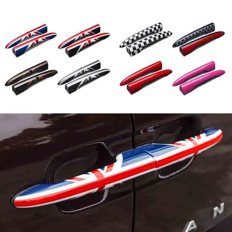 

2Pcs/set Union Jack Rear Trunk Door Handle Covers Decoration Sticker For MINI Cooper JCW F54 Clubman Car Styling Accessories