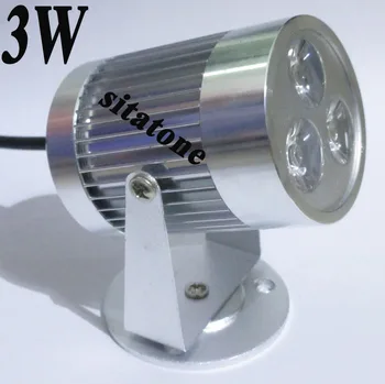 

Free shipping sale AC85-265V 3W LED spotlight 100-110lm/W,2 years warranty ,3*1w led lamp