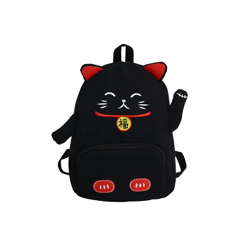 Mulheres Mochila de Lona do Gato Bonito