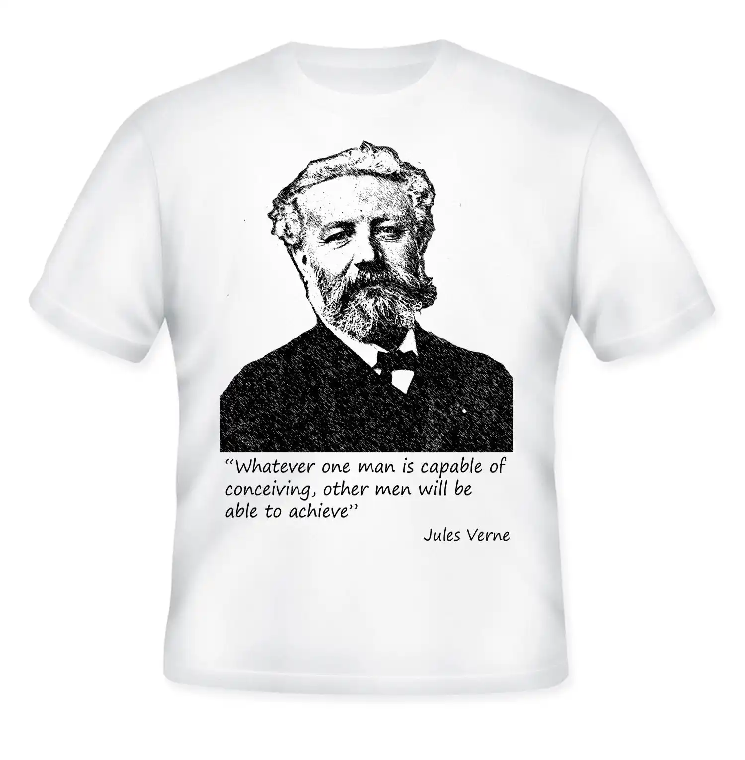 JULES VERNE NEW AMAZING GRAPHIC QUOTE T SHIRT S M L XL XXL suit