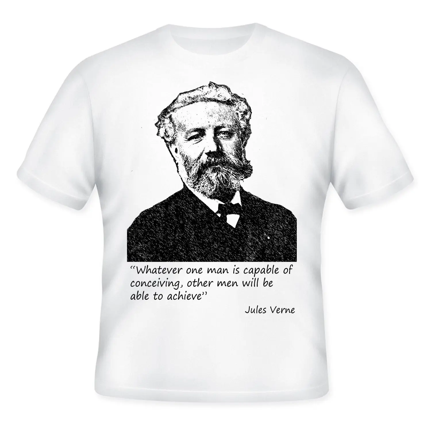 JULES VERNE Новинка потрясающая футболка с графическим принтом S M L XL XXL костюм Шапка