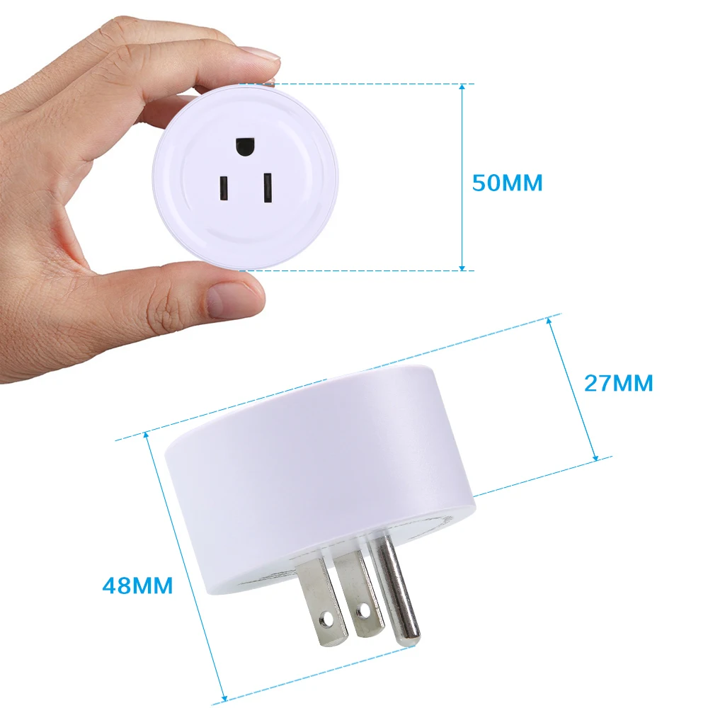 2 шт. Wi Fi Smart Plug Wi-Fi с поддержкой мини разъем телефон приложение дистанционное управление беспроводной портативный автоматический таймер