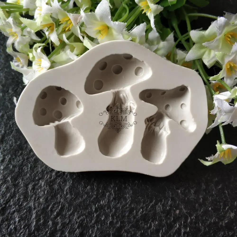 Mushroom silicone mold Chocolate cake decoration tool KLM 0032Cake