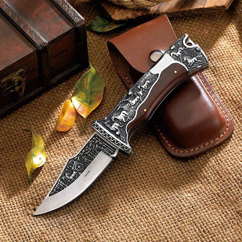 

7Cr13Mov Stainless Folding Knife Tactical Hunting Survival EDC Pocket Knives Utility Camping Outdoor Combat Portable Multi Tool