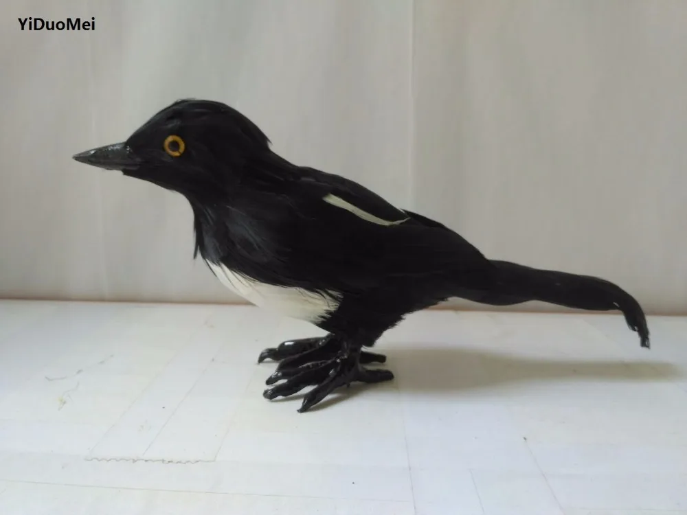 

artificial magpie bird model about 25x13x7cm handicraft prop,home decoration furnishings gift d2459
