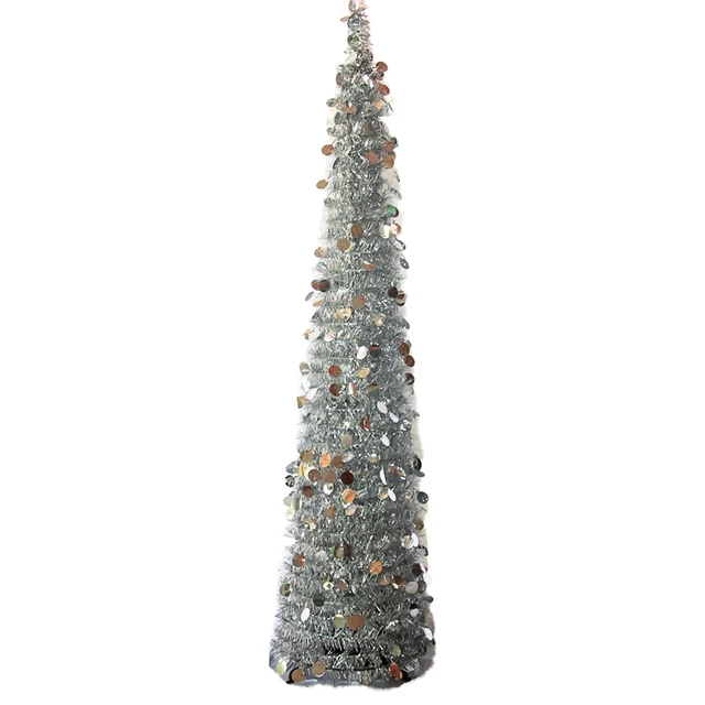 1 PC 150CM High PET Plastic Foldable Telescopic Christmas Tree Christmas Decoration For Home