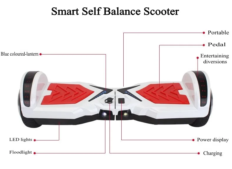 Hoverboards 6.5 Led Lights Electric Skateboard Hoverboards 6.5 Led Lights Electric Skateboard Hoverboard Self Balancing Scooter Hoover Board with Bluetooth electric scooter (22)