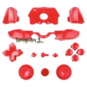 

Solid Red Whole Set Buttons Replacement Parts for Xbox One Controller 3.5mm Jack Elite