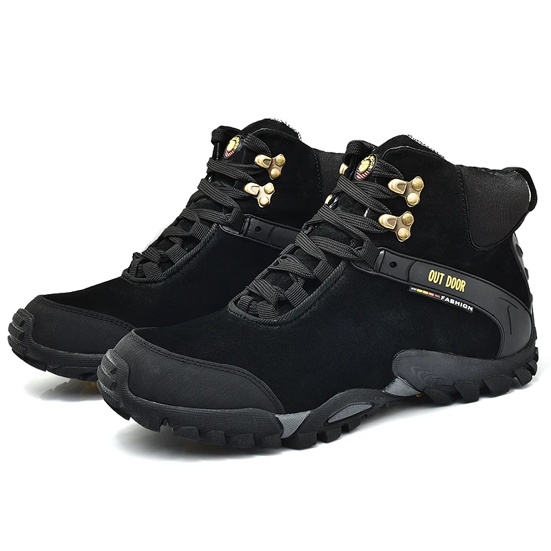 Man Hiking Boots Big Size 38-46 Mens Hunting Boots Spring Autumn Trekking Male Shoes Blue Black Outdoor Sneakers For Men