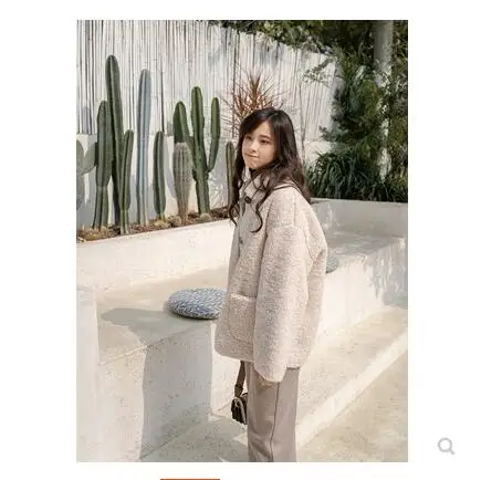 Integral Pelz Ausgabe Damen Lamm Lokomotive BeigeKhaki Short Koreanische Dick Jacke Samt Winter 2018 Neue Lose H2D9IWEY