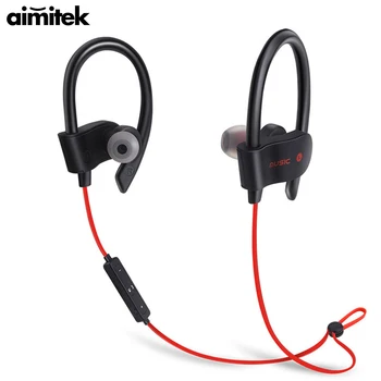 

56S Bluetooth Earphones Wireless Earhook Sports Sweat Proof Stereo Earbuds Headsets Headphones with Mic For iPhone Smartphones