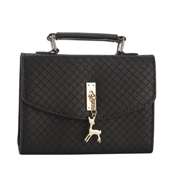 

Fashion Handbag New Women Imitation Leather Bag Large Capacity Shoulder Bags Casual Tote Simple Top-handle Hand Bags Deer Decor