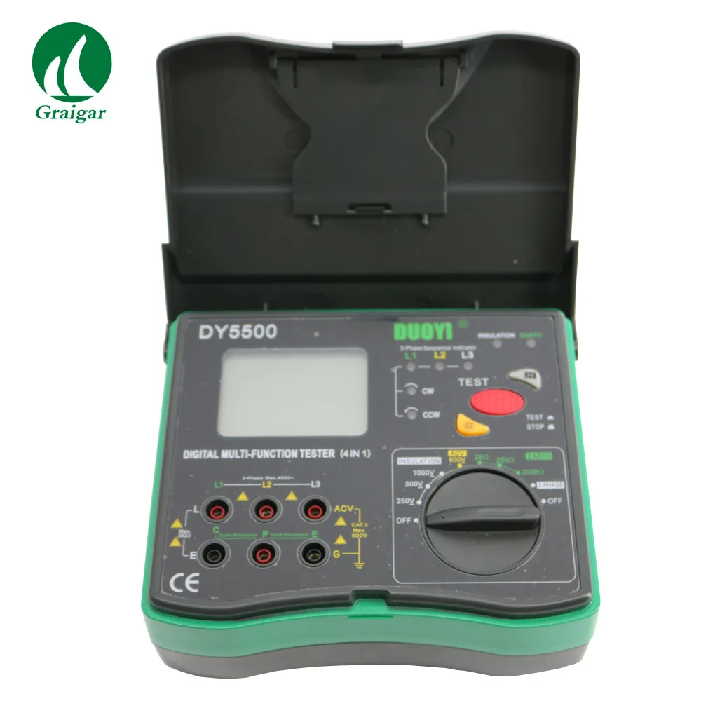 

DY5500 Earth Resistance Tester DY5500 Multi Function AC Tester Meter 0.01ohm Resolution