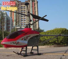 New super Big Size rc helicopter 105 cm 825 Ch 3 Armação de Metal pronto para voar RTF com Giroscópio com luzes LED brinquedos vs QS8005