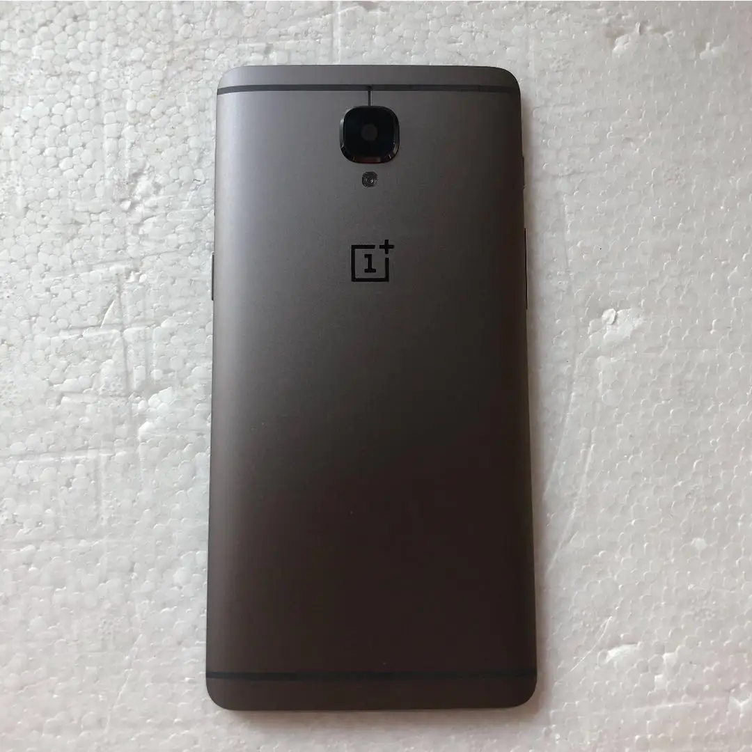 ONEPLUS 3 3T металлический чехол на заднюю крышку, запасная задняя дверь батарейный корпус боковая кнопка/стекло объектива