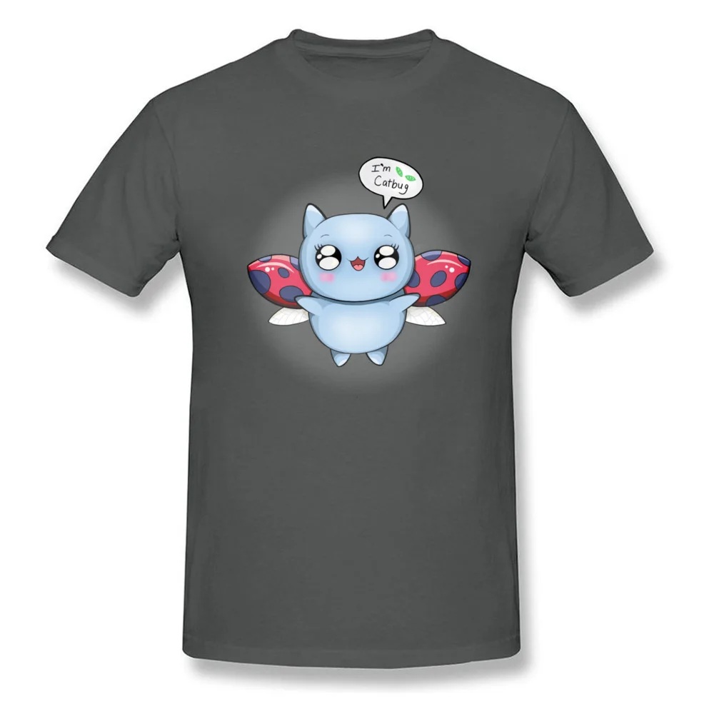 Im Catbug Designer Men T-shirts O-Neck Short Sleeve 100% Cotton Tops & Tees Casual T-Shirt Drop Shipping Im Catbug carbon