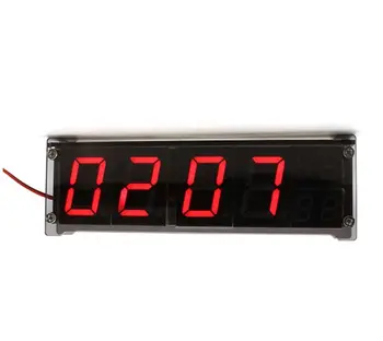 

Simple Vehicle Clock Thermometers 1.2inch Red Led Digital Tube LED Luminous Character Micro USB Clock
