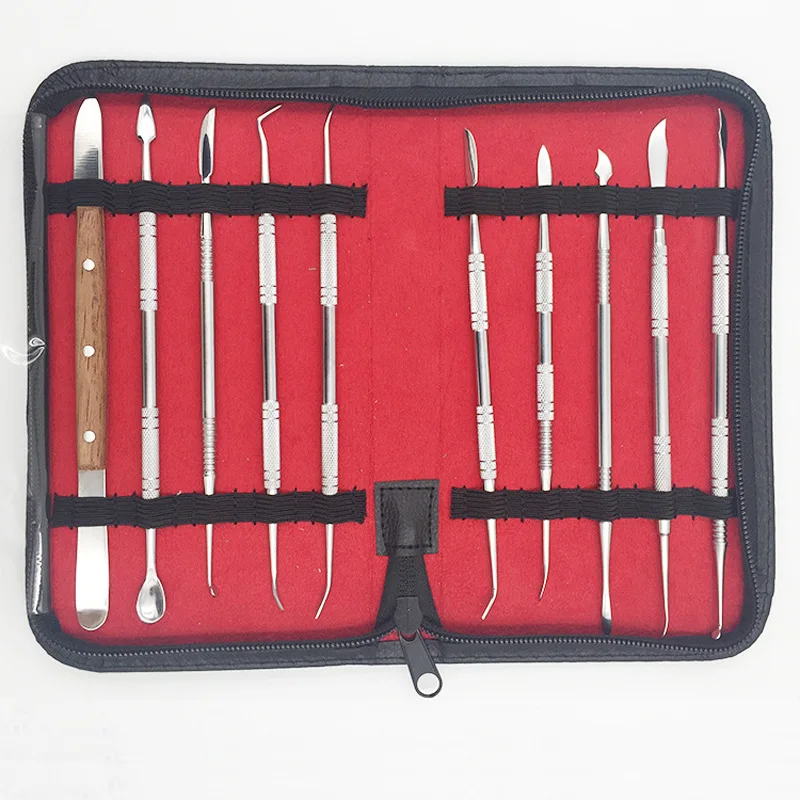 Dental instrument Wax Carving Tool Set Stainless Steel wax Knife kit