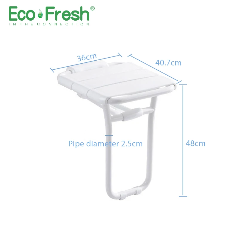 Wall Mounted Shower Seat shower folding seat for elderly toilet bath stool bathroom bench Cadeira for seniors and elders 6