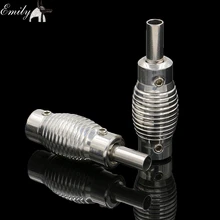 25 мм Татуировка рукоятка из нержавеющей стали с задней стволовой захватывающая трубка для тату Поставка