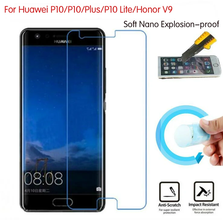 Мягкая Взрывозащищенная нано-защитная пленка фольга для Huawei P10 Plus Honor V9 защита