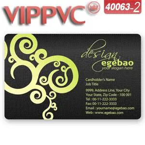

a40063-2 Business card template for PVC Card 0.38mm business card