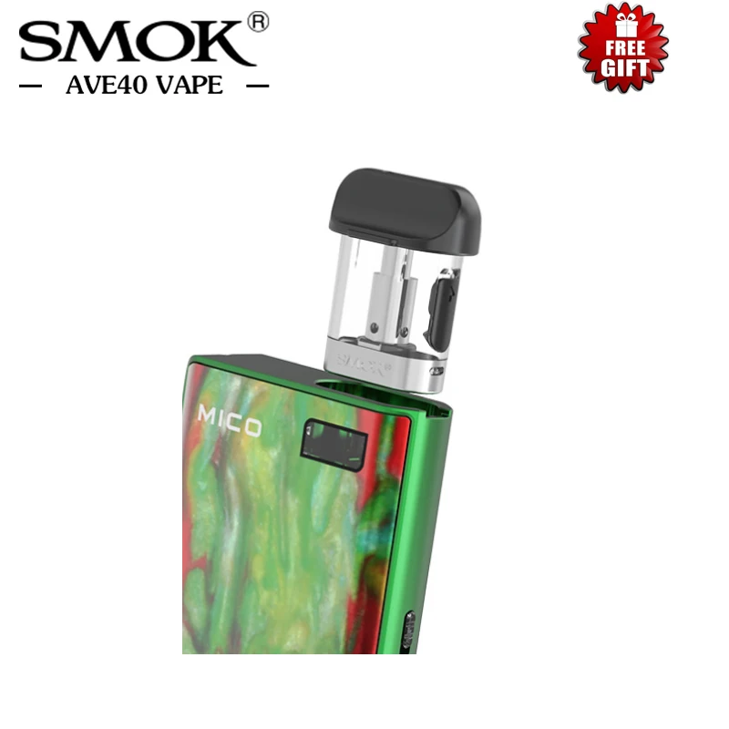 Original Resin Electronic Cigarettes SMOK MICO Pod Kit 700mah Battery 1.7ML Pod Capacity with 0.8ohm Mesh 1.0ohm Coil MTL Vape Original Resin Electronic Cigarettes SMOK MICO Pod Kit 700mah Battery 1.7ML Pod Capacity with 0.8ohm Mesh 1.0ohm Coil MTL Vape