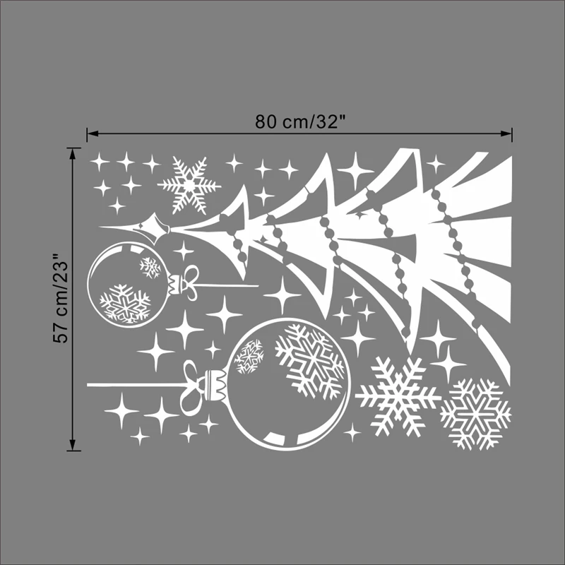 Веселые Рождественские елки снежинки цитаты наклейки на стену декор комнаты 052. Diy виниловые Подарочные наклейки для дома фестиваль муал арт-плакат 3,5